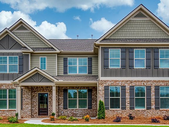 Front elevation with brick