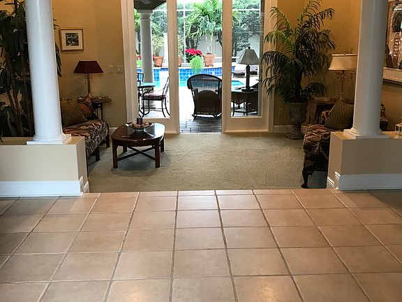 Foyer and living room