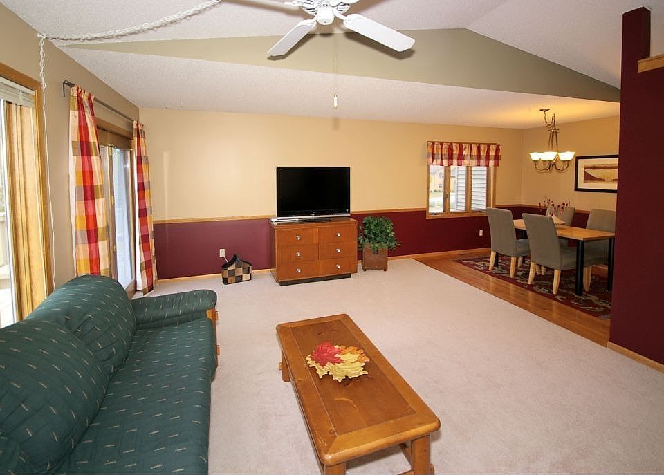 Another view of the living room connecting to the dining room.