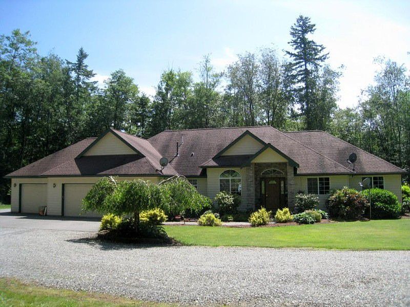 Welcome to 2375 Burk Rd. This NW Contemporary home sits on a private 5.53 acres. Fruit trees & matur