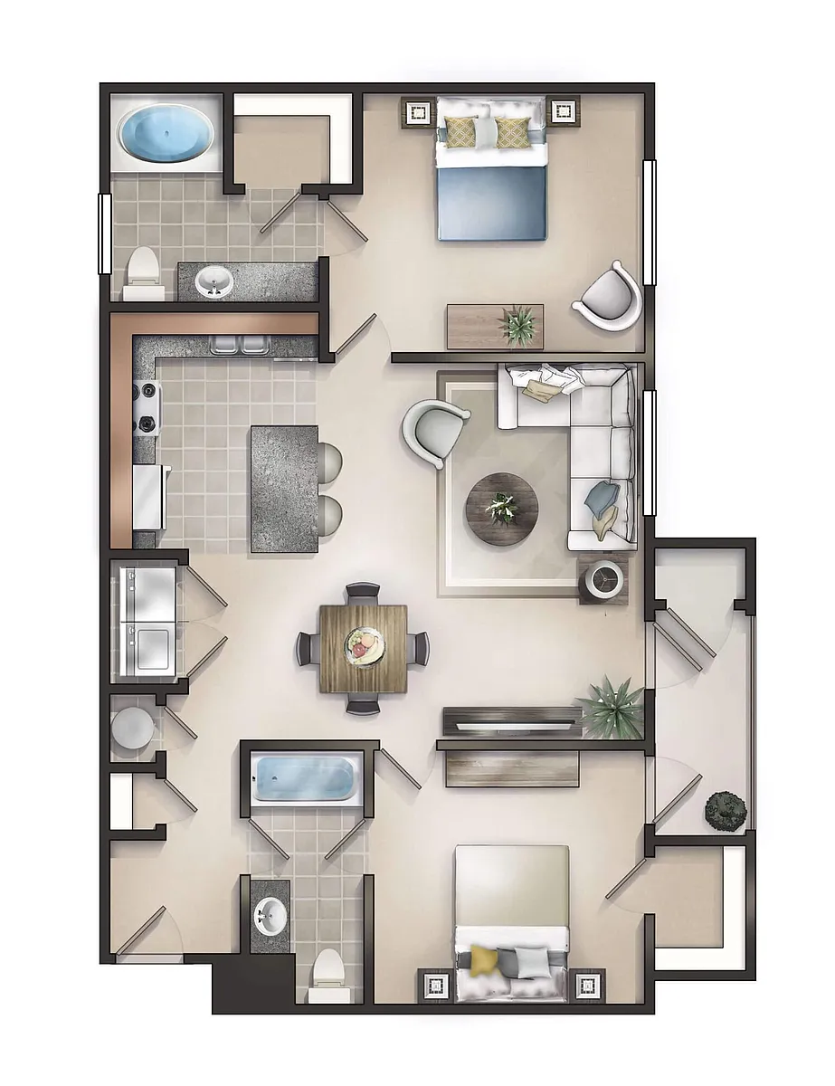 Floor plan Raleigh Patio