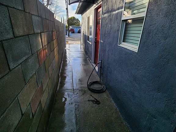 Private entrance with private garden faucet for your wall plants if you choose to have any.