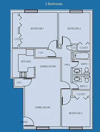 Floor plan 3 Bedroom