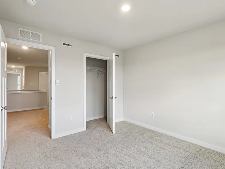 Bedroom 2 - With Dual windows, closet and LED lighting wired for ceiling fan
