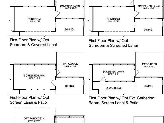 First Floor Options