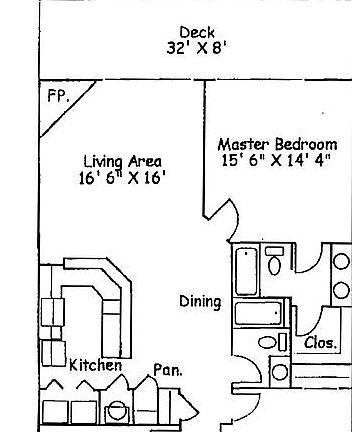 Floor plan of Condo