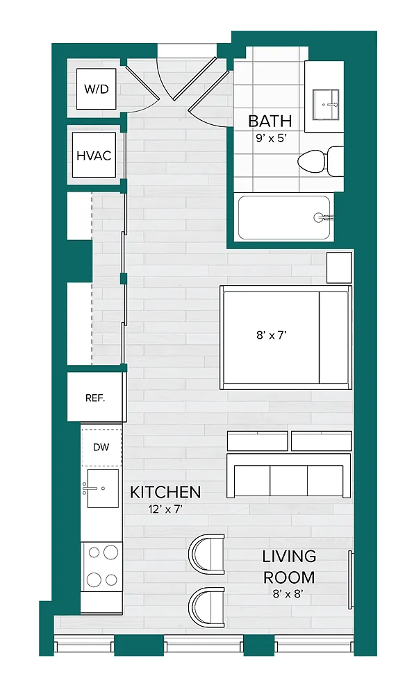 Floor plan Studio-A5.1