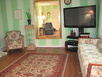 Living room looking from entry kitchen and eating area is open to the left 