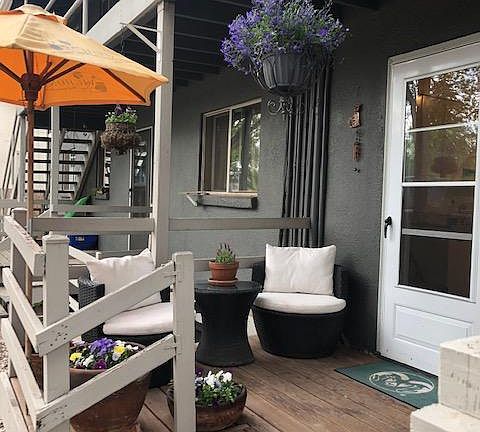 cozy back porch
