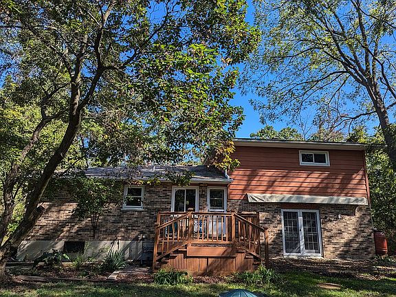 Back deck and two patios