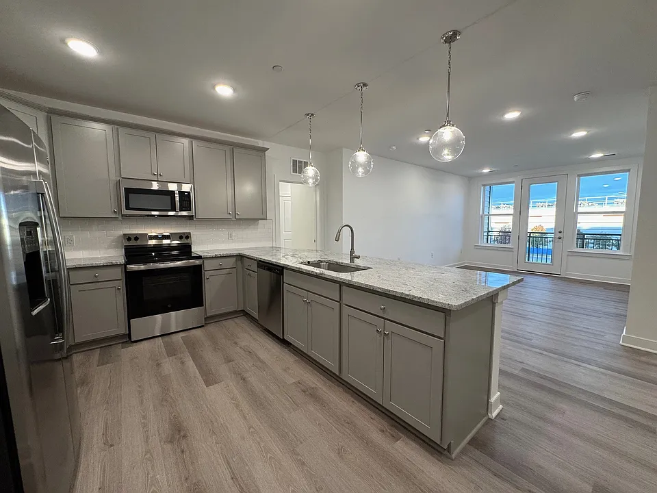 Bright open concept floor plan