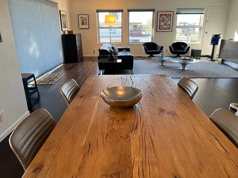 View of living room from dining room