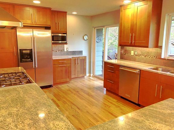 Huge open, updated kitchen. Great for entertaining.