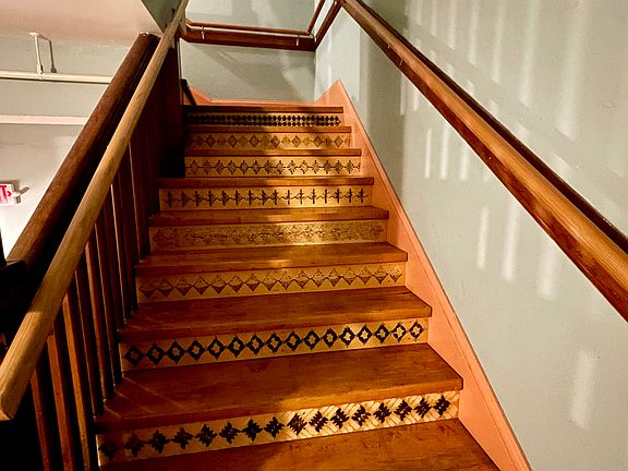 Stairs to third floor.