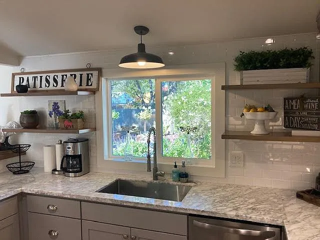 view out kitchen window