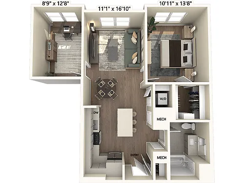 Floor plan A6m1-D-Upgrade