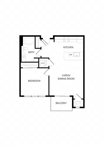 Floor plan B6 1X1