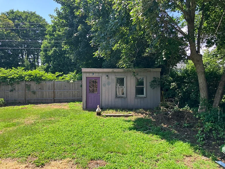 Big fenced yard