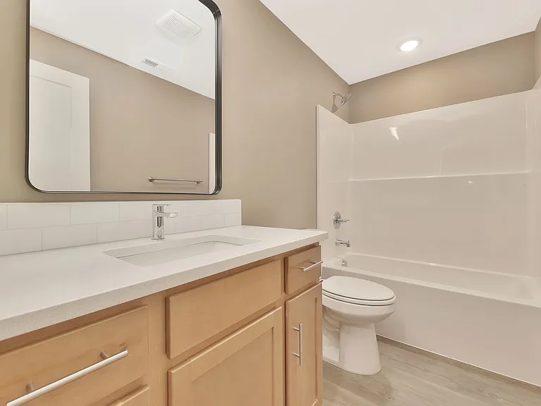 full bathroom in basement