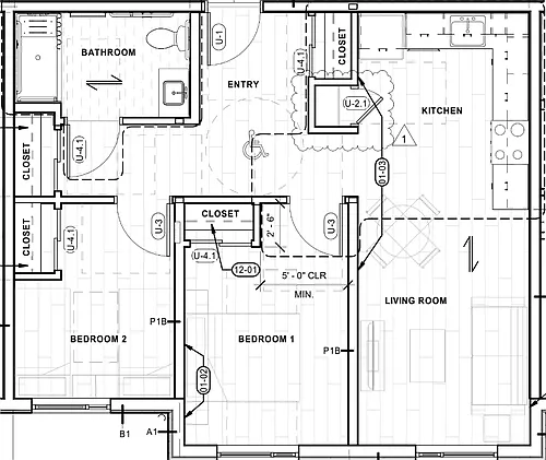 Floor plan 2 Bedroom