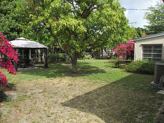 large fenced back yard