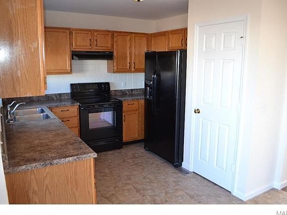 View of Kitchen from bay window in breakfast room