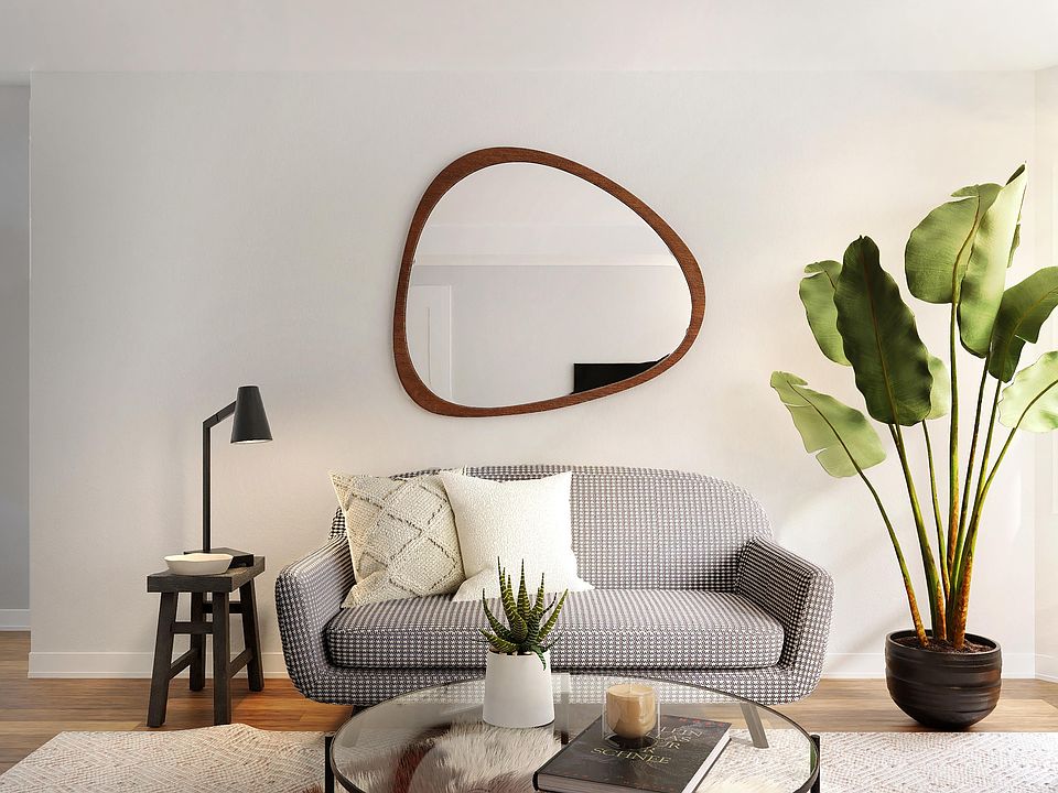 Living Room with Wood-Inspired Vinyl Plank Flooring