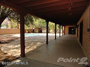 Back wrap around covered patio