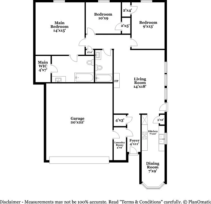 3 bed, 2.0 bath, 1330 sqft, $1,975 — Photo 2