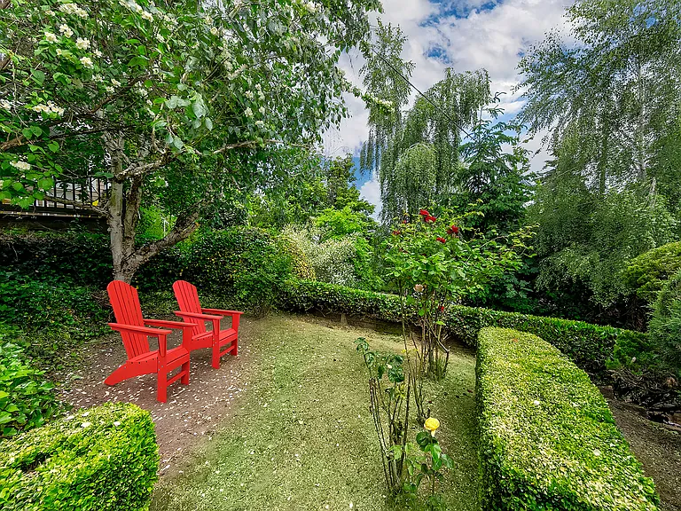 Lovely rose garden.