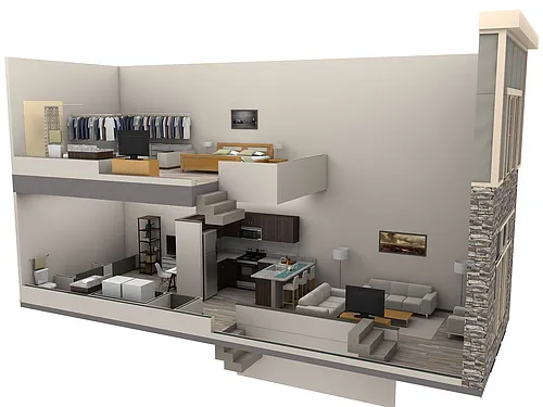 Floor plan Studio Loft