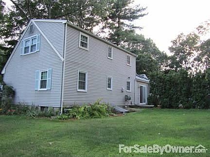 Large level backyard : New Widows and patio slider. Fresh trim paint.