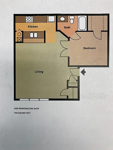 Floor plan One Bedroom