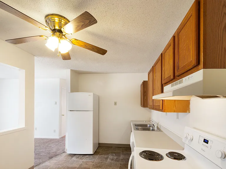 Spacious kitchens