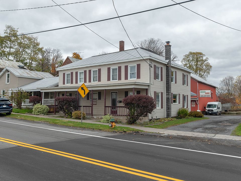 The front door to Unit A is the left door.