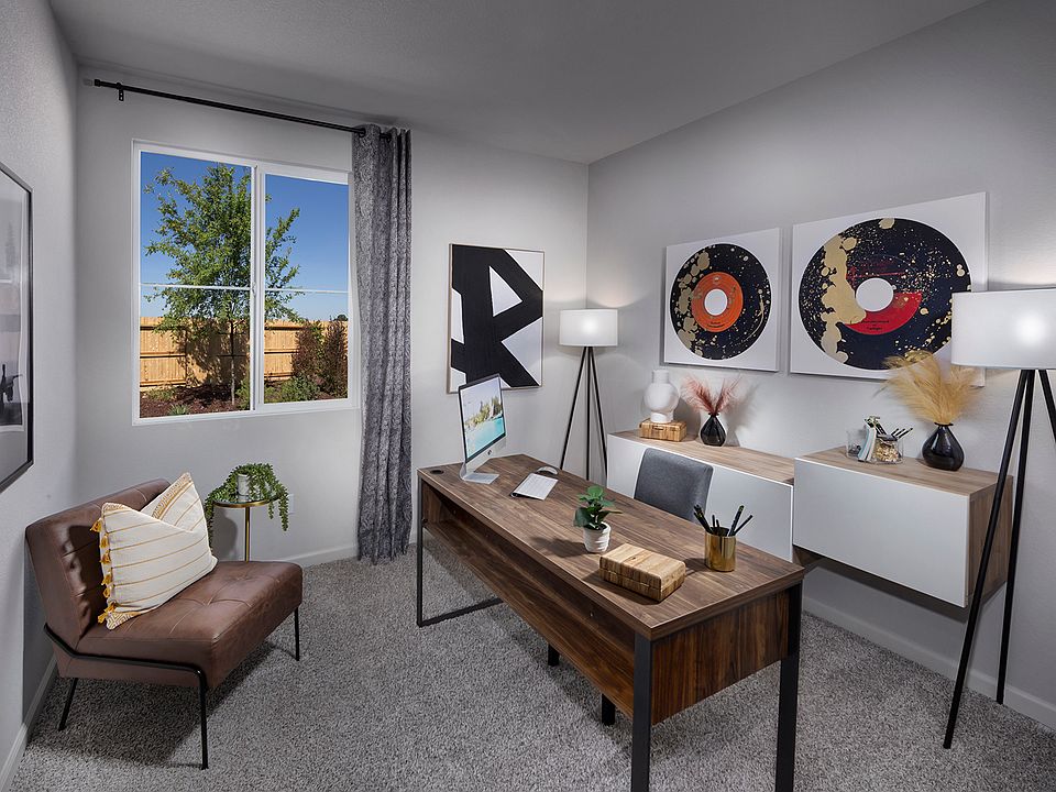 Residence 1 home office modeled at Bay View at Richmond.