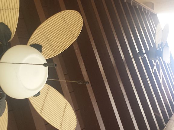 2 Outside Ceiling Fans to keep cool in the summer, perfect f