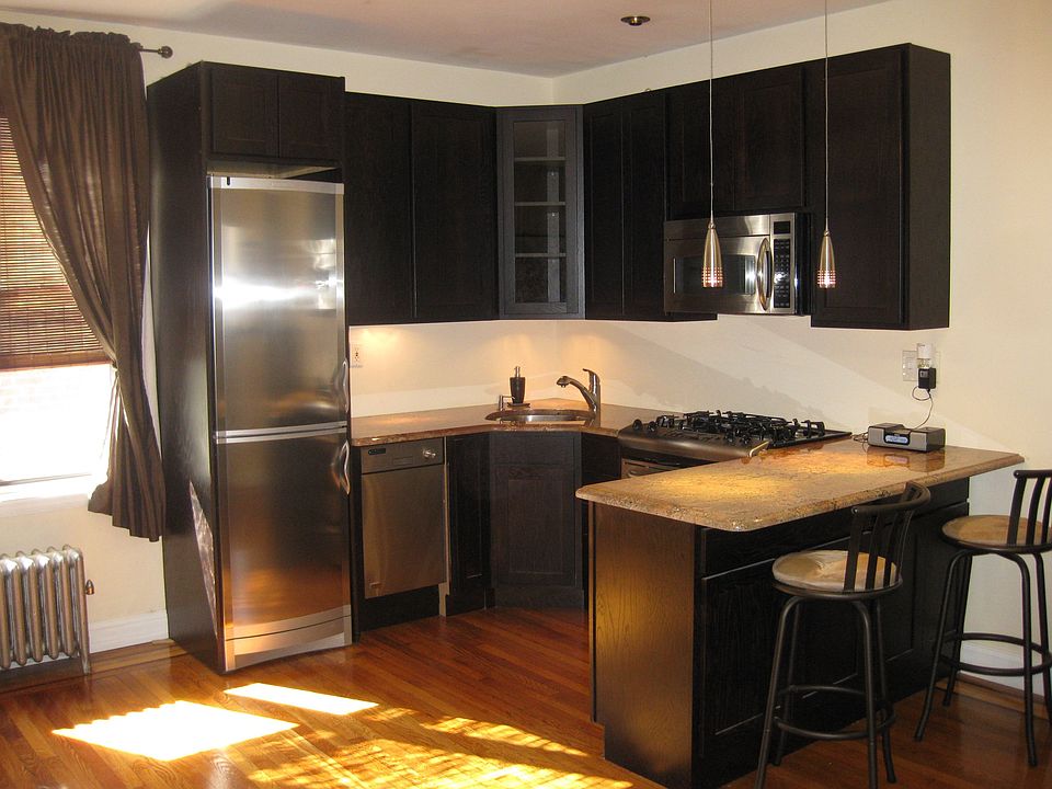 Stainless steel, Granite tops