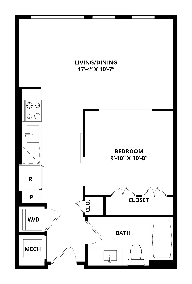 Floor plan Studio-FitzgeraldA