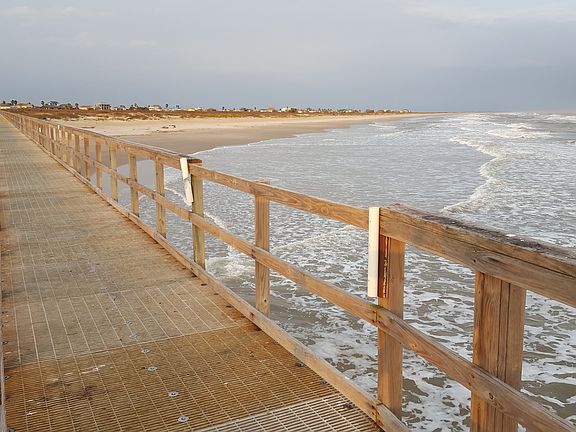 close to fishing pier