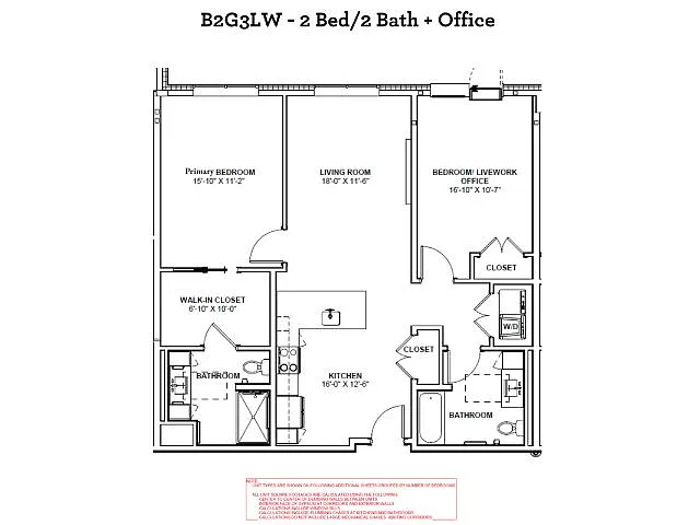 Floor plan B2G3LW