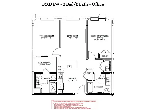 Floor plan B2G3LW