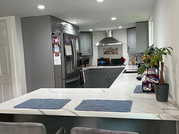 kitchen view and breakfast counter