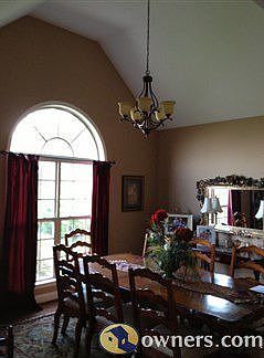 Dining Room with Vaulted Ceiling
