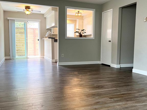 Luxury vinyl plank flooring, scraped ceilings, custom paint and finishes