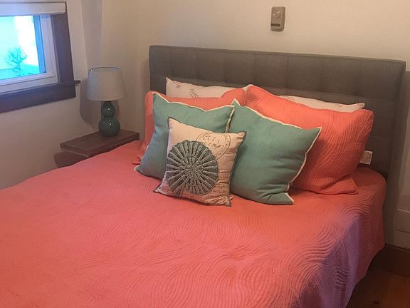 Bedroom 1, featuring queen size bed