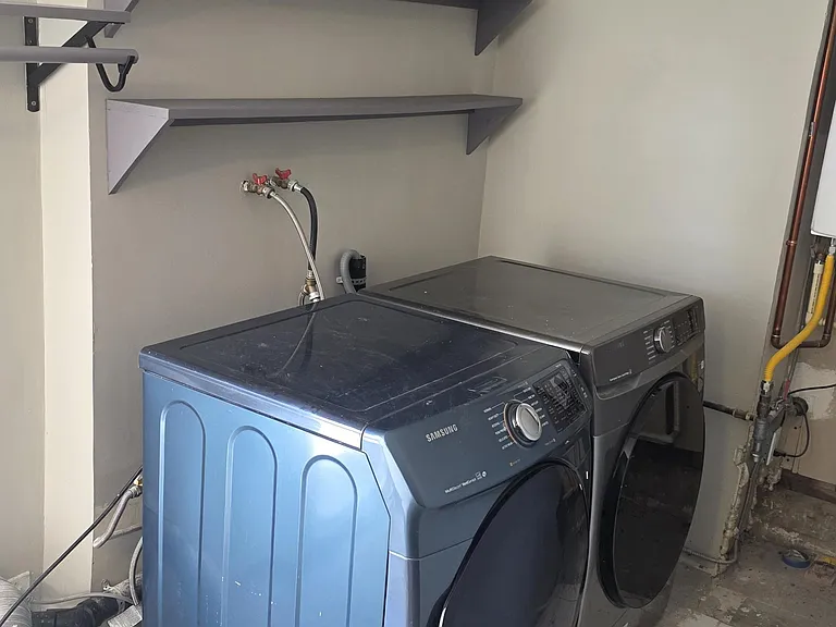 Laundry in garage