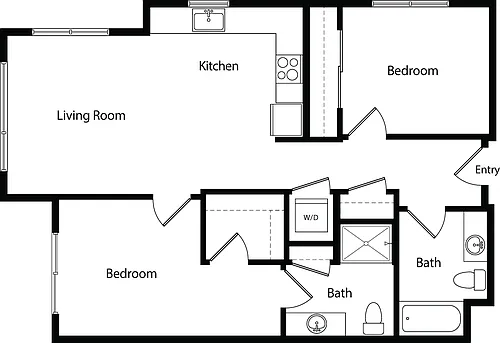 Floor plan Two Bedroom B