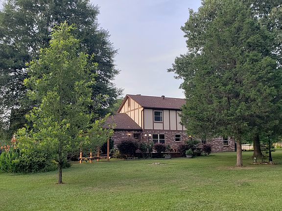 View from woods towards house