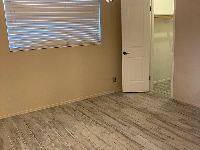 Master bedroom with walk-in closet